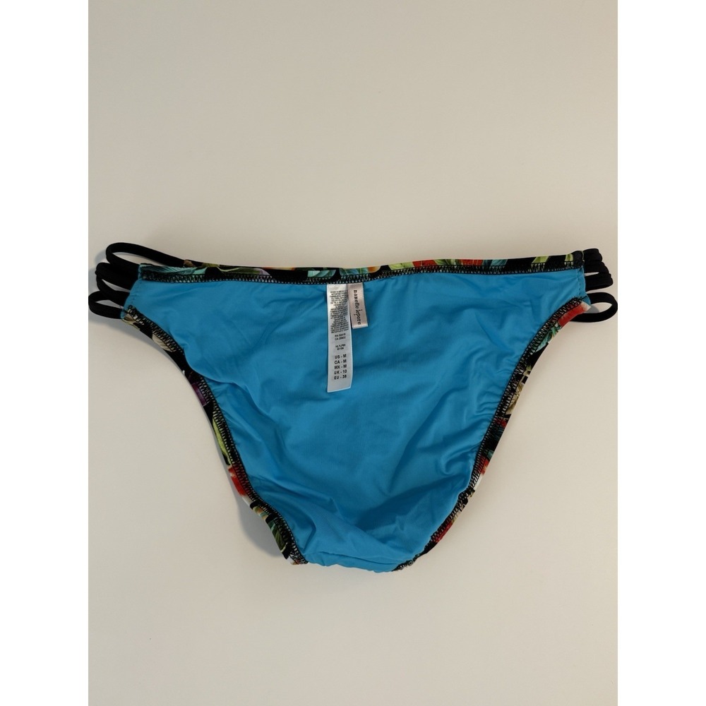 Nanette Lepore Botanical Fruit Print Bikini Bottoms Strappy Side Swim M NWT - Picture 5 of 8